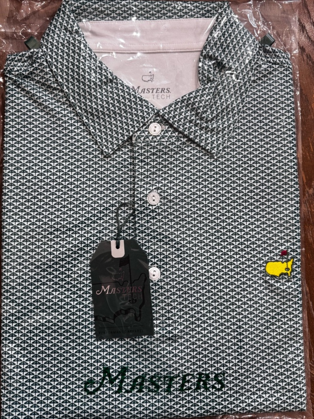 New Masters Tech Men’s Polo Shirt 2026 Augusta National Golf Club Size XL Green